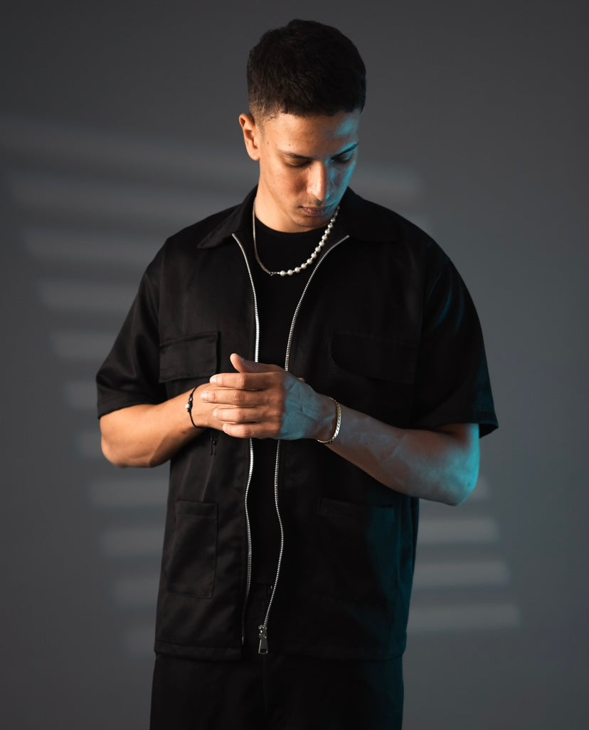 Urban Breeze Overshirt - Black